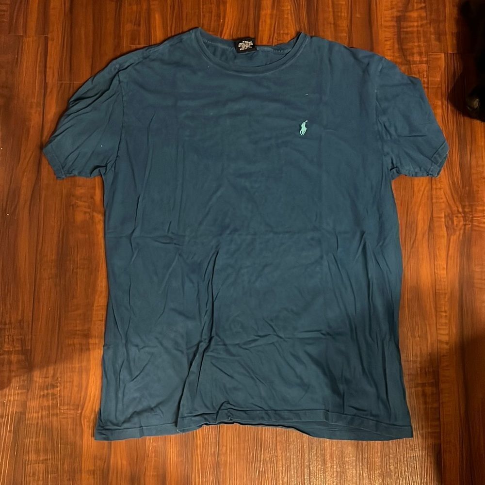 Vintage Blue Polo by Ralph Lauren T Shirt Great Condition Size Large Mens Shirt